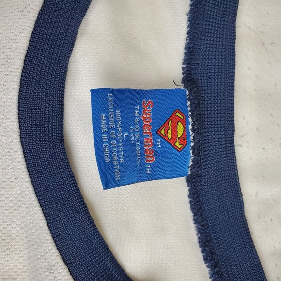 Superman Basketball Jersey Sleeveless Shirt Tank Size Large - Picture 2 of 8